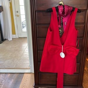 STAUD Iris Dress in Red size M